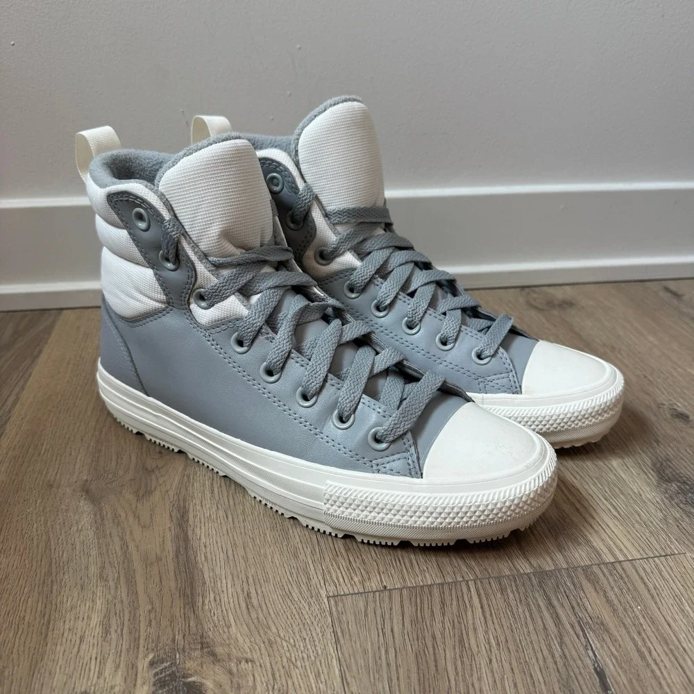 Converse Chuck Taylor All Star Berkshire Boot Grey White Mens 8 Women's 10